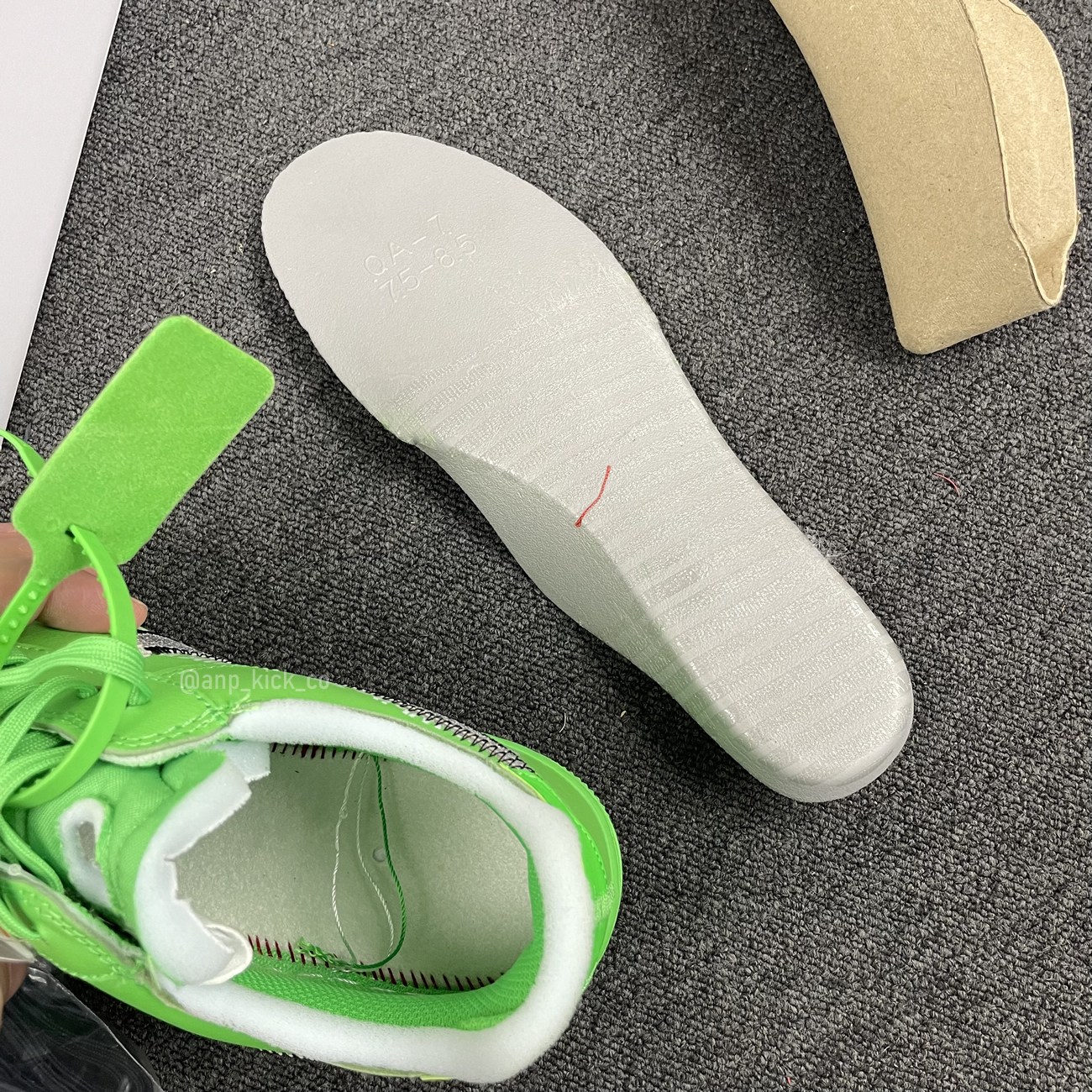 Off White Nike Air Force 1 Low Light Green (10) - newkick.vip